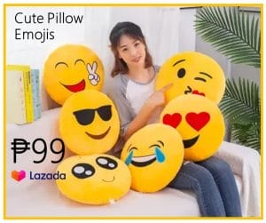 cute emoji pillow