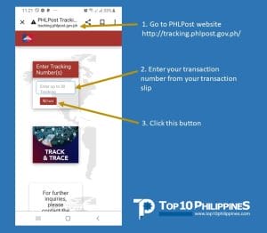Instruction on how to track national ID delivery PHLPost