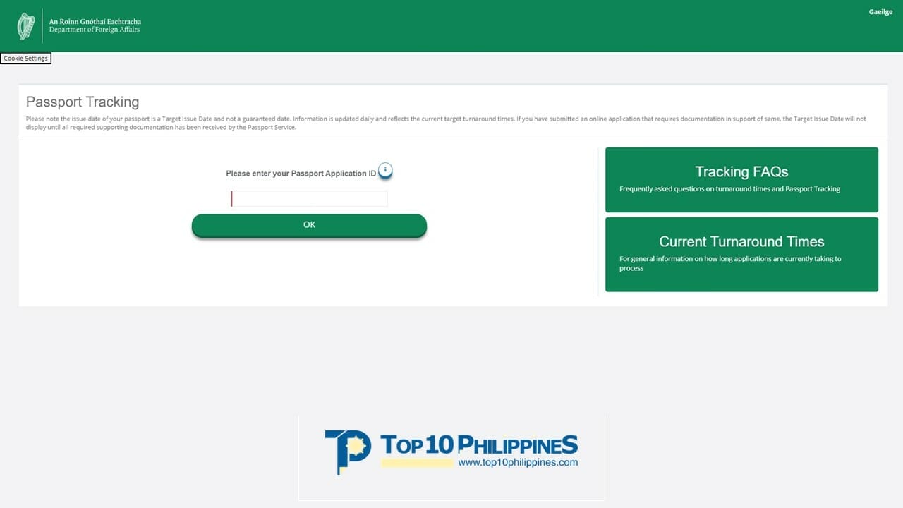 Website of DFA how to track your passport renewal Philippines