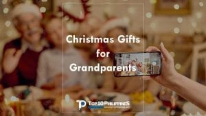Filipino gift ideas for your lolo and lola. A family taking a photo