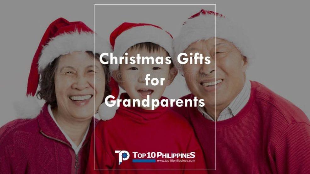 Filipino gift ideas for your lolo and lola. A Filipino boy and his grandparents