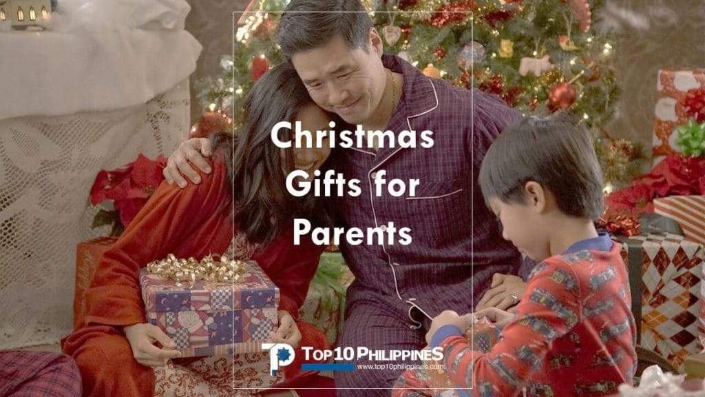 Asian family spending time during Christmas with gifts