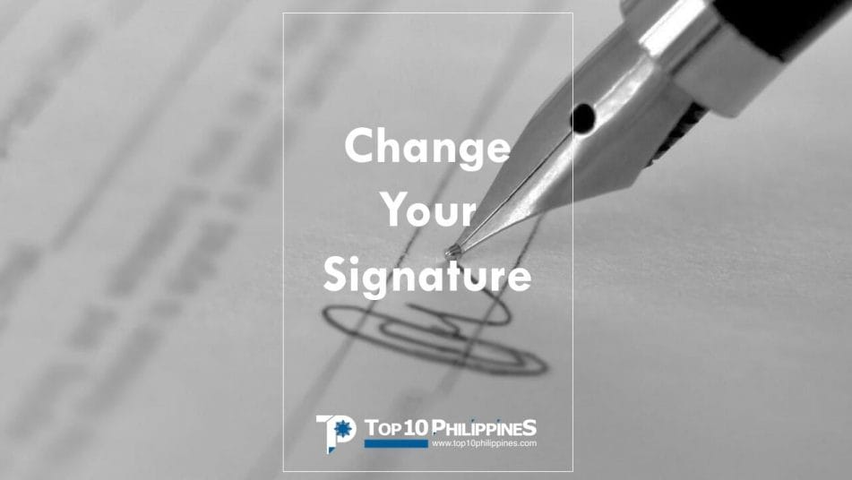 Get Affidavit Of Change Of Signature Philippines