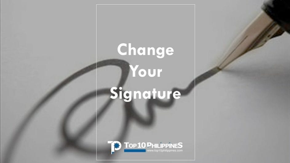 Can you legally change your signature?