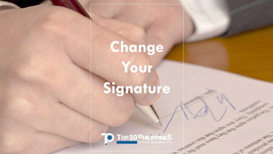 Changing your signature