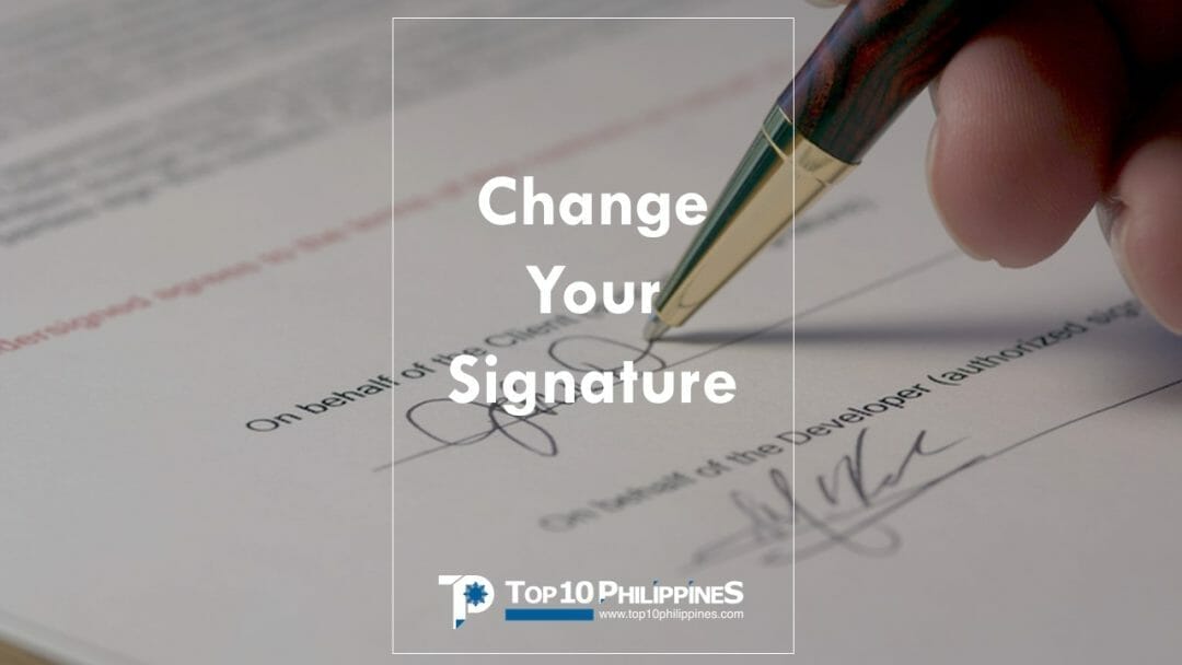 How To Change Your Signature Legally In The Philippines – Top 10 