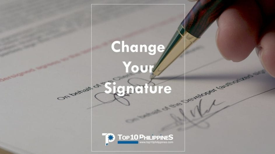 How to change your signature in government records