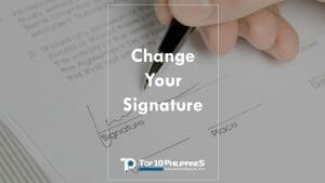 Do you need to Legally change your signature after a new one?
