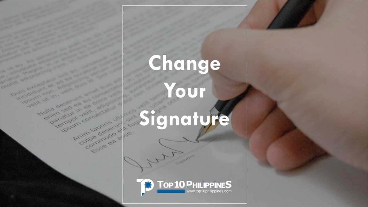 Is There a Procedure for Changing My Legal Signature?